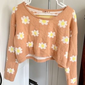 Retro Flower Sweater
